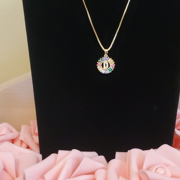 Letter "D" Gold Plated Necklace - Picture 2 of 3